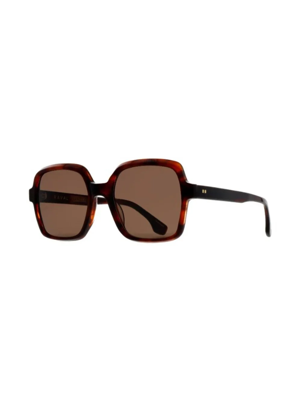 New Raval Eyewear Women's Sunglasses Havana Square Brown Lens Acetate Frame DESI